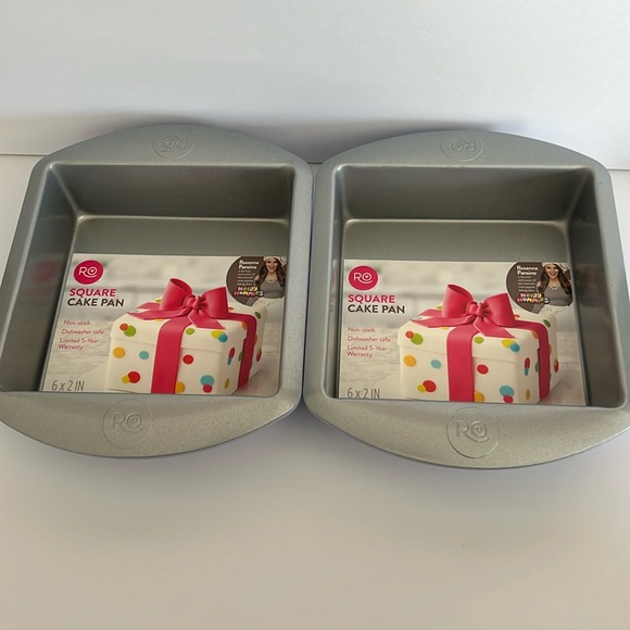 Rosanna Pansino square cake pan (2) 6x2 new - Picture 1 of 3